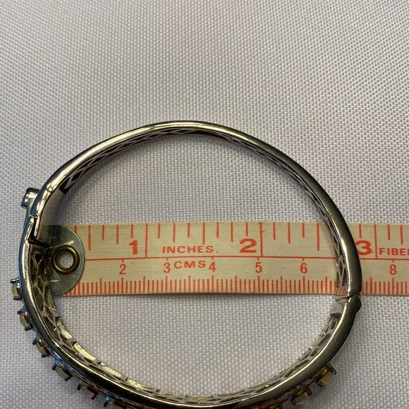 Ethiopian Welo Opal bangle bracelet, 7.25 inches, 25.6 g 925. - Picture 8 of 13